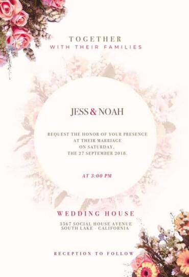 Wedding Invitation psd Template Wedding Invitation psd Template