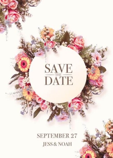 Wedding Invitation psd Template