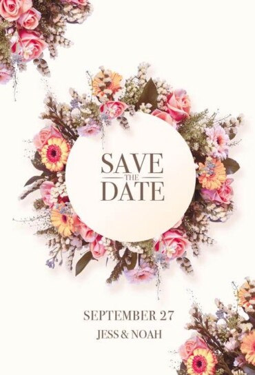 Wedding Invitation psd Template