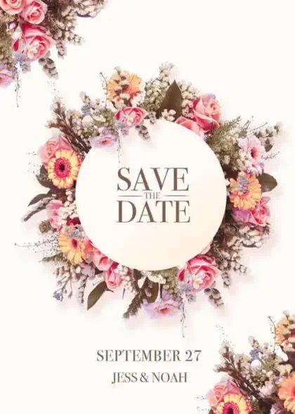 Wedding Invitation psd Template