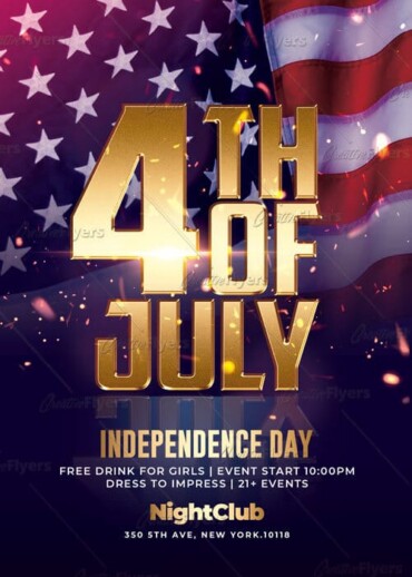 Realistic 4th of July Flyer