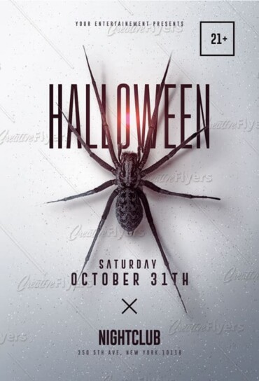 Halloween flyer template