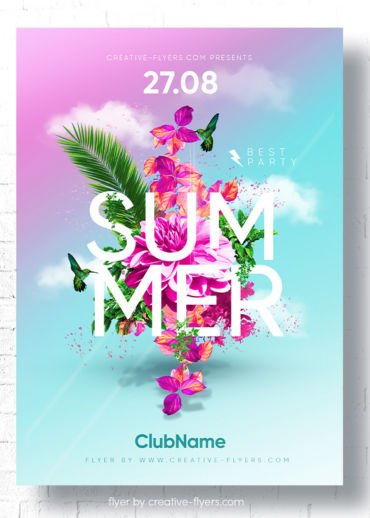Summer Flyer template