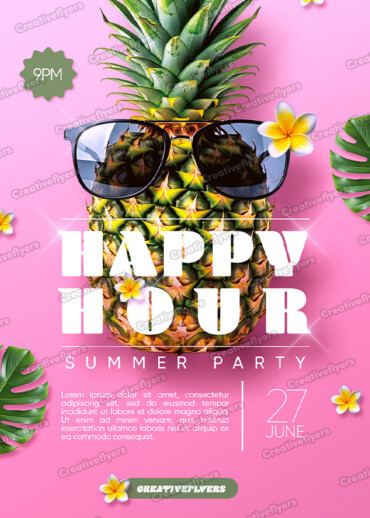Tropical flyer design