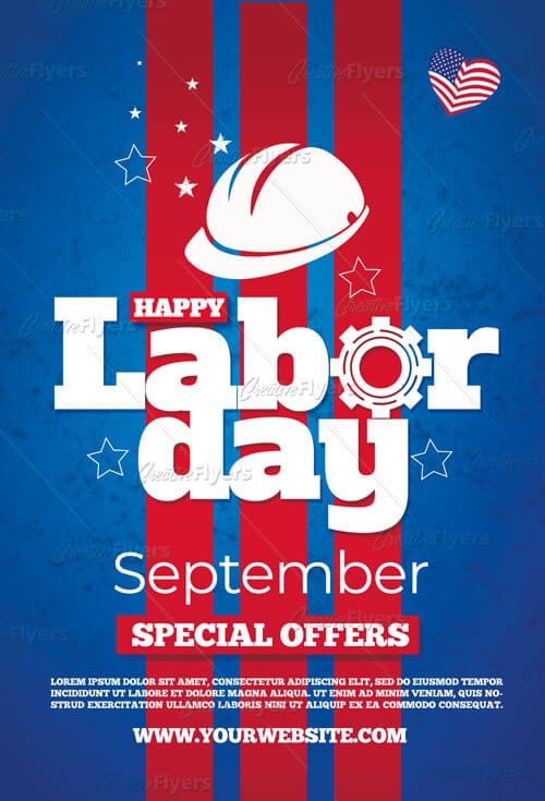 Labor day flyer Psd