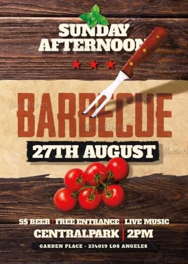 Barbecue flyer templates