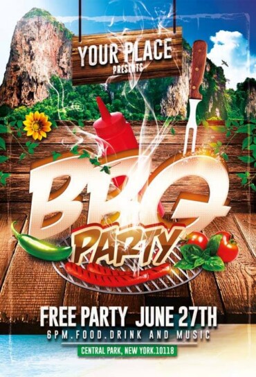 BBQ Party Flyer