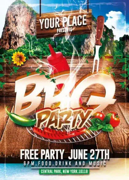 BBQ Party Flyer