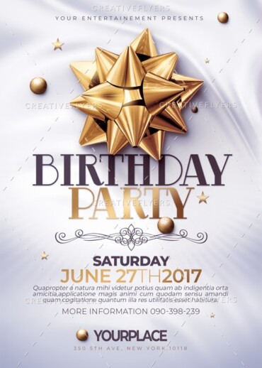 Classy Birthday Flyer