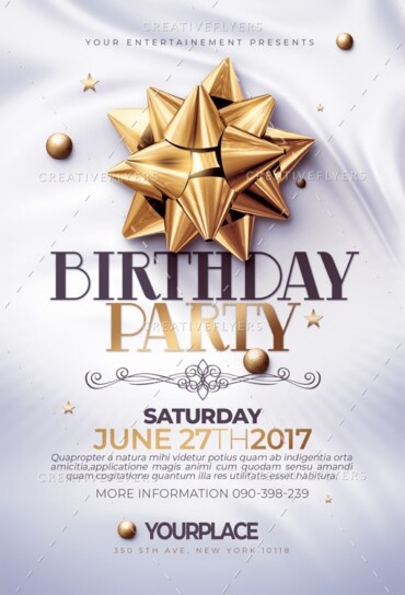 Classy Birthday Flyer