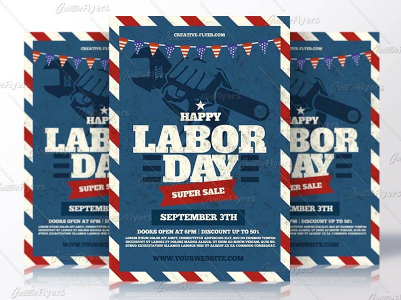 Labor Day Psd Flyers Super Sale Creative Flyers