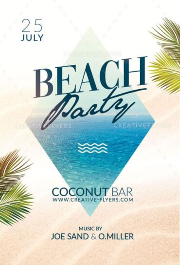 Beach Party Flyer Design