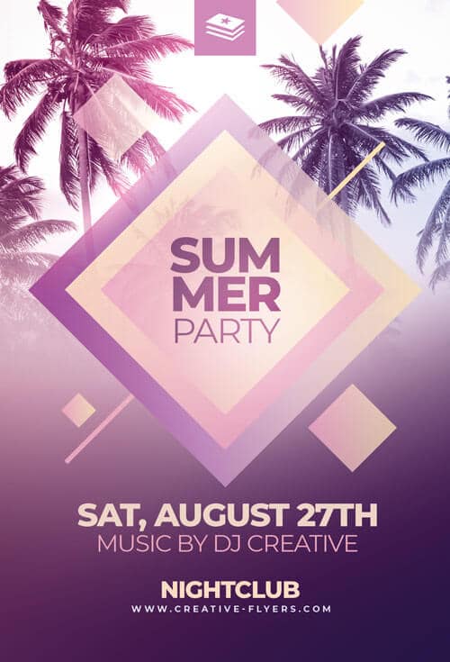 Free Psd Flyer - Summer Party