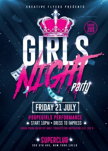 Girls Night Party flyer