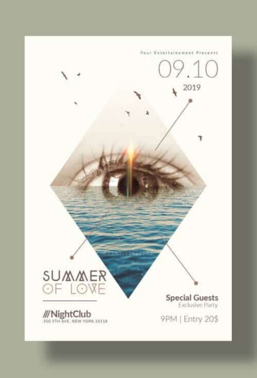 Minimalist Summer of love template