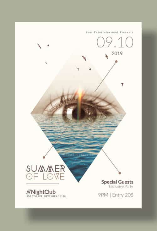 Minimalist Summer of love template