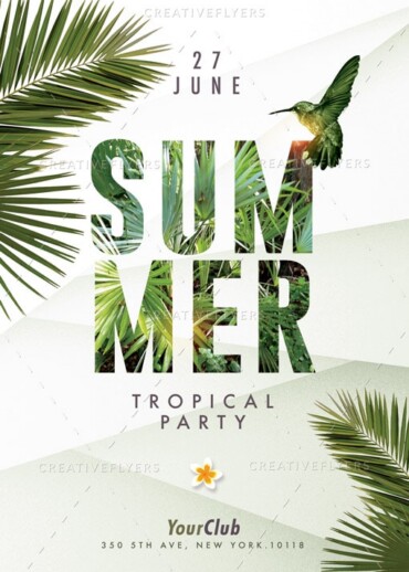Summer Flyers Tropical Party