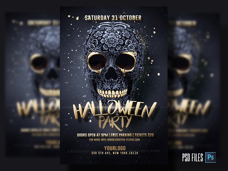 Halloween party flyer Halloween party flyer
