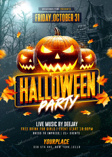 halloween flyer to download