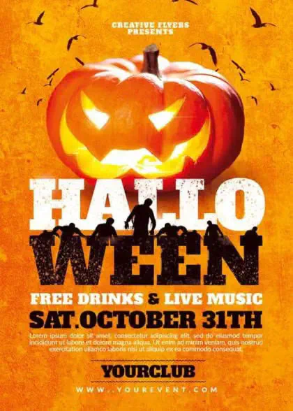 Halloween Party Flyer Template