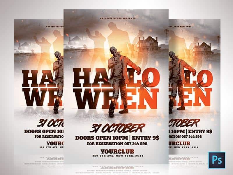 halloween flyer psd halloween flyer psd for photoshop