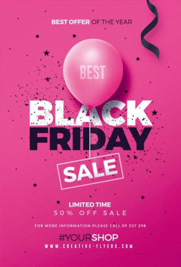 Black Friday sale flyer