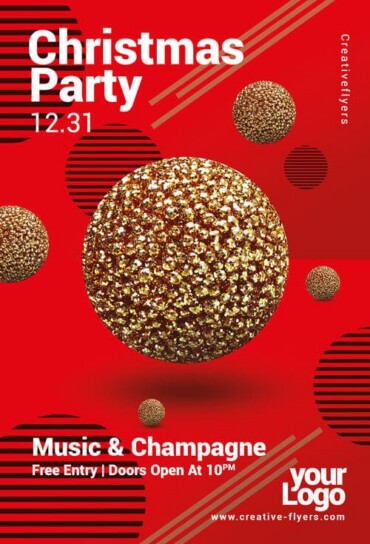 Christmas party flyer