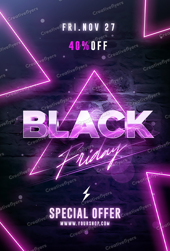 Black friday design for photoshop
