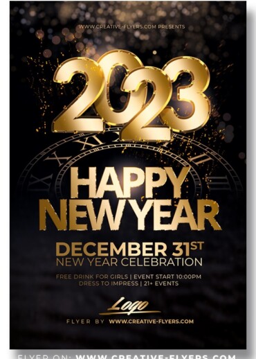 New Year Party Flyer Template