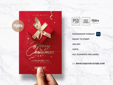 Red Christmas Invitation template (2) Red Christmas Invitation template
