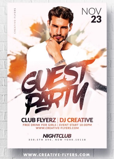 Guest Dj Party Flyer Template