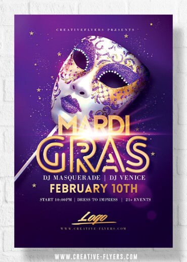 Mardi Gras Flyer Template