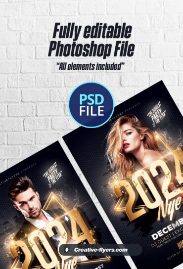 New Year's Eve-Party flyer