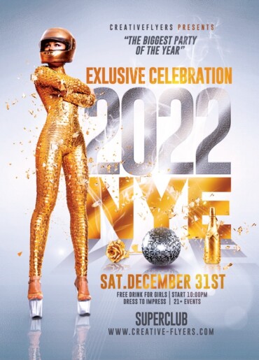 new year eve Party Flyer template