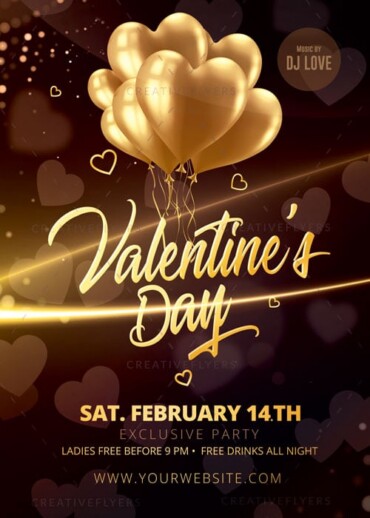 Elegant Valentines Day Flyer