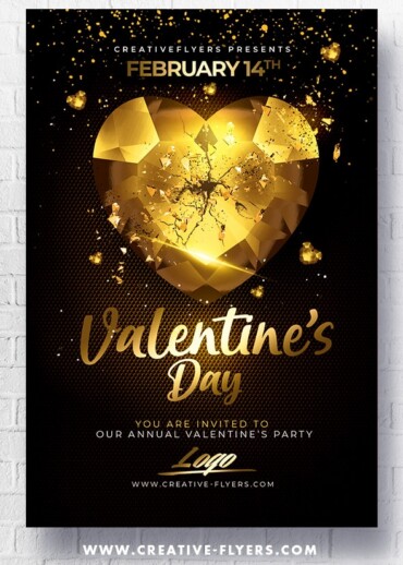 Classy valentines day flyer