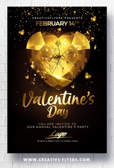 Classy valentines day flyer