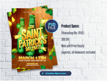 A Creative St. Patrick's flyer (3) St Patrick's Day Flyer