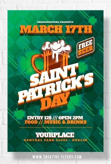 Patrick's Day Flyer to Print