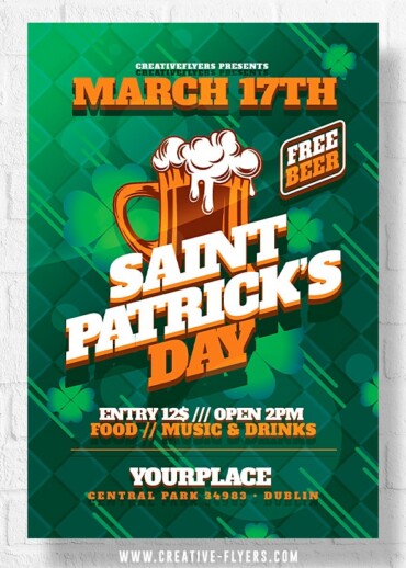 Patrick's Day Flyer to Print