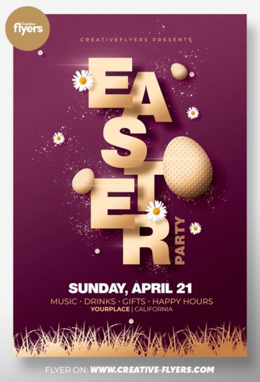 Easter Party Flyer Template (2) Easter Party Flyer TemplateEaster Party Flyer Template