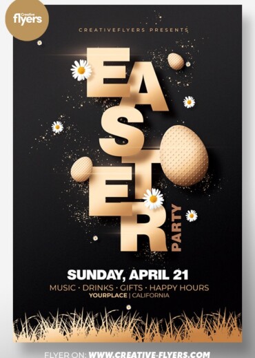 Easter Party Flyer TemplateEaster Party Flyer Template
