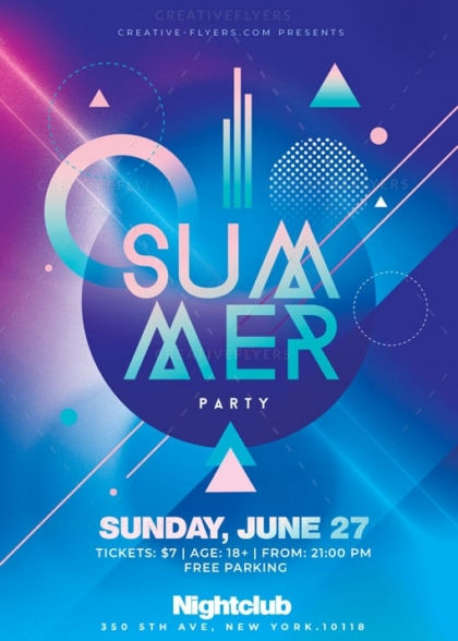 Minimalist Summer Template Psd