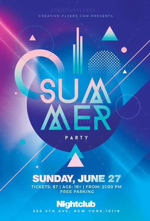 Minimalist Summer Template Psd