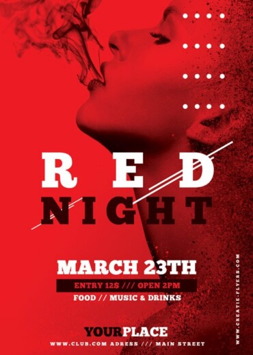 Red Night Party Flyer