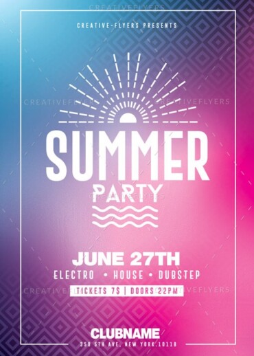 Summer Party Flyer Template