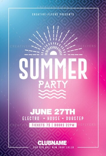 Summer Party Flyer Template