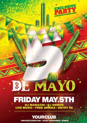Cinco De Mayo Flyer Template