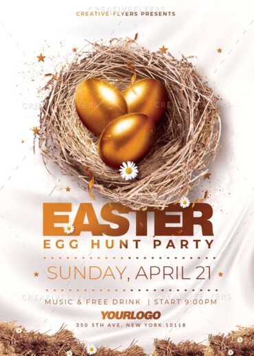 Easter Flyer Template Psd