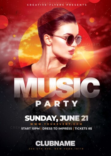 Summer Music Party Flyer